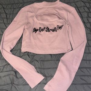 crop top long sleeve